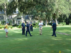 Chris Stegelman with Southside Fire team